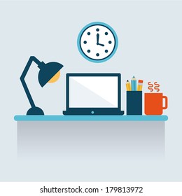 office design over white background vector illustration