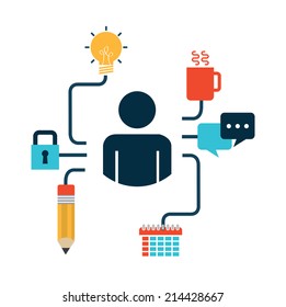 office design over white background vector illustration