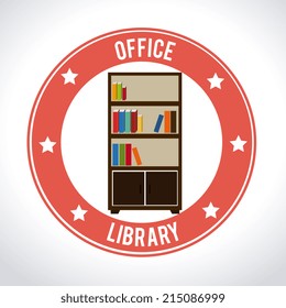 Office design over white background, vector illustration