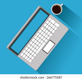 Office  design over white background, vector illustration