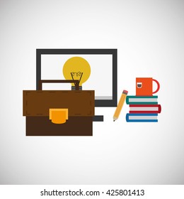 office design. supply icon. Isolated illustration , editable vector