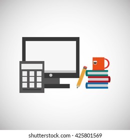 office design. supply icon. Isolated illustration , editable vector