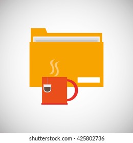 office design. supply icon. Isolated illustration , editable vector
