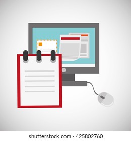 office design. supply icon. Isolated illustration , editable vector