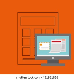 office design. supply icon. Isolated illustration , editable vector