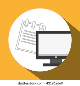 office design. supply icon. Isolated illustration , editable vector