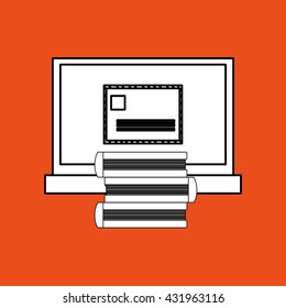 office design. supply icon. Isolated illustration , editable vector