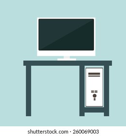 Office design, vector illustration