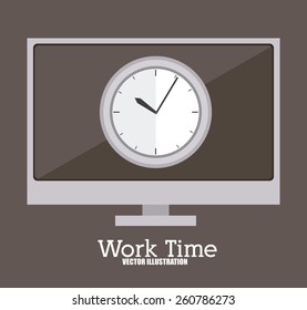 Office design, vector illustration