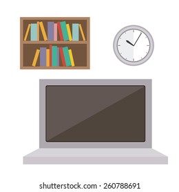 Office design, vector illustration