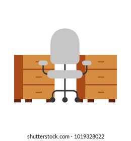 office desk with chair