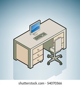 Office Desk with Chair