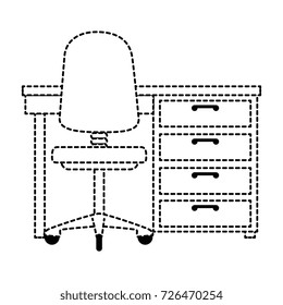 office desk and chair