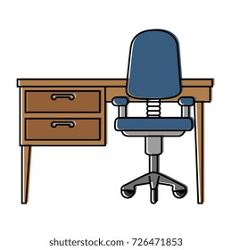 office desk and chair