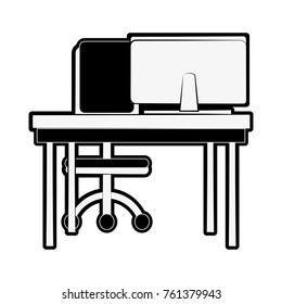Office desk and chair