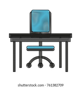 Office desk and chair