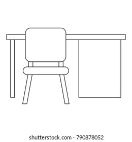 office desk and chair