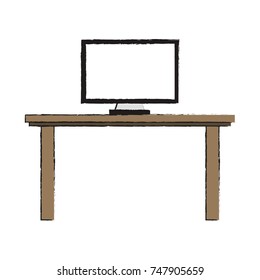 Office desk with elements