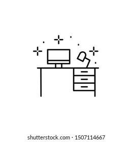 Office, desk icon. Element of modern business icon