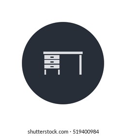 office desk icon illustration vector, can be used for mobile and web design
