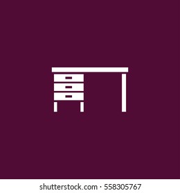 office desk icon illustration vector, can be used for web and mobile.