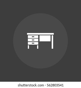 office desk icon illustration vector, can be used for web and design.