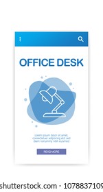 OFFICE DESK INFOGRAPHIC