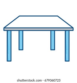 Office desk isolated