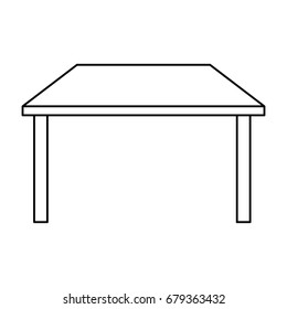 Office desk isolated