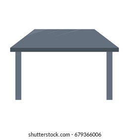 Office desk isolated