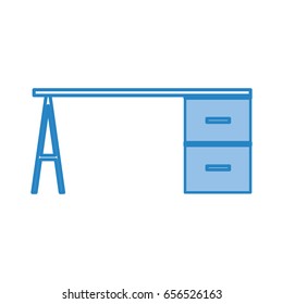 office desk isolated icon