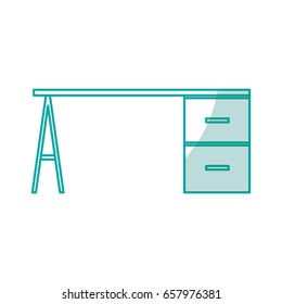 office desk isolated icon