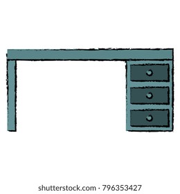 office desk isolated icon