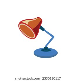 Office desk lamp, desk lamp, electric lamp. vector icon. Cartoon minimalist style.