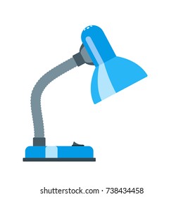 Office desk lamp. Flat design Vector illustration
