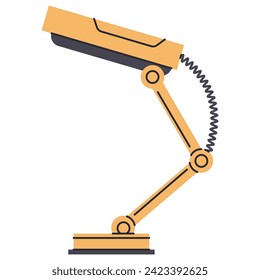 Office desk lamp vector cartoon illustration isolated on a white background.