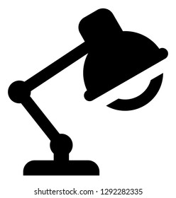 Office Desk Lamp Vector Icon
