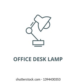 Office desk lamp  vector line icon, linear concept, outline sign, symbol