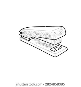 Office desk stapler stationery tool illustration