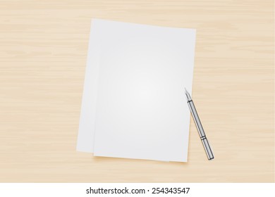 Office desk vector. 
