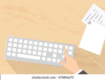  office desk vector background
