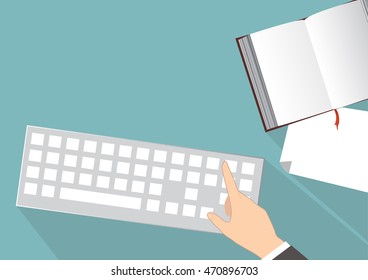  office desk vector background