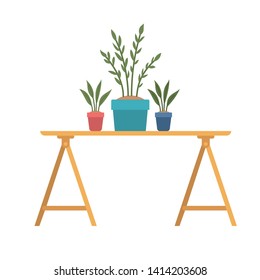 office desk with white background