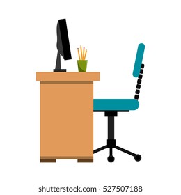 office desk work place