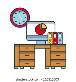 office with desk workplace