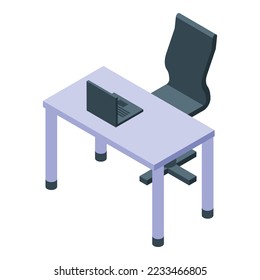 Office desktop icon isometric vector. Tax law. Money grant