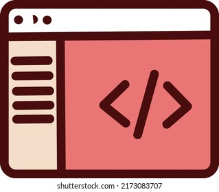 Office desktop, illustration, vector on a white background.