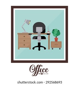Office digital design, vector illustration eps 10