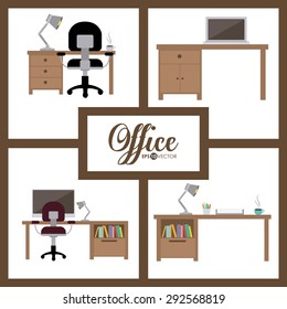 Office digital design, vector illustration eps 10