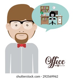 Office digital design, vector illustration eps 10